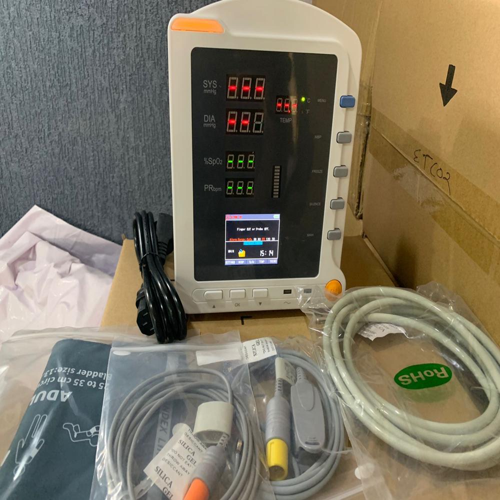 Tabletop Pulse Oximeter Cms-5100 - Portable Design, Integrated Nibp Monitor | User-friendly Interface, Accurate Readings, Compact Size