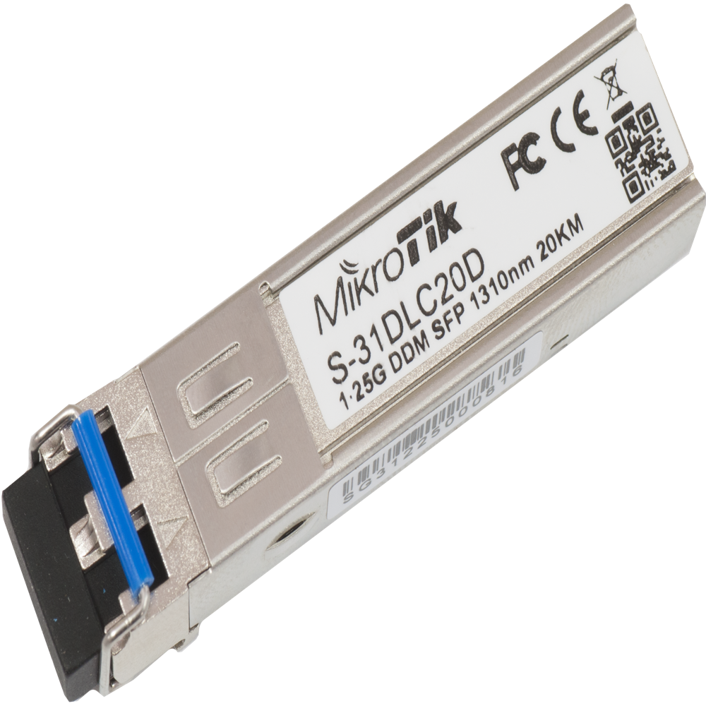 Mikrotik Sfp (1.25G) Module, 20Km, Single Mode (S-31Dlc20D) - Features: Good Quality