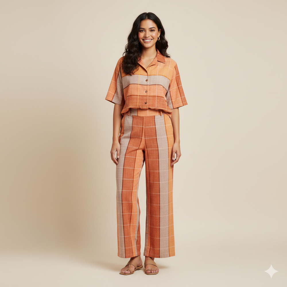Check Pattern Fabric - Application: Garment Making
