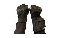 Stun Shock Proof Dorsal Half Finger Military Gloves