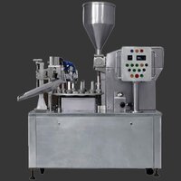 Cream Filling Machine - Stainless Steel, Automatic Electric, Silver Finish | Plc Control, Computerized Interface, Customizable For Food & Beverage