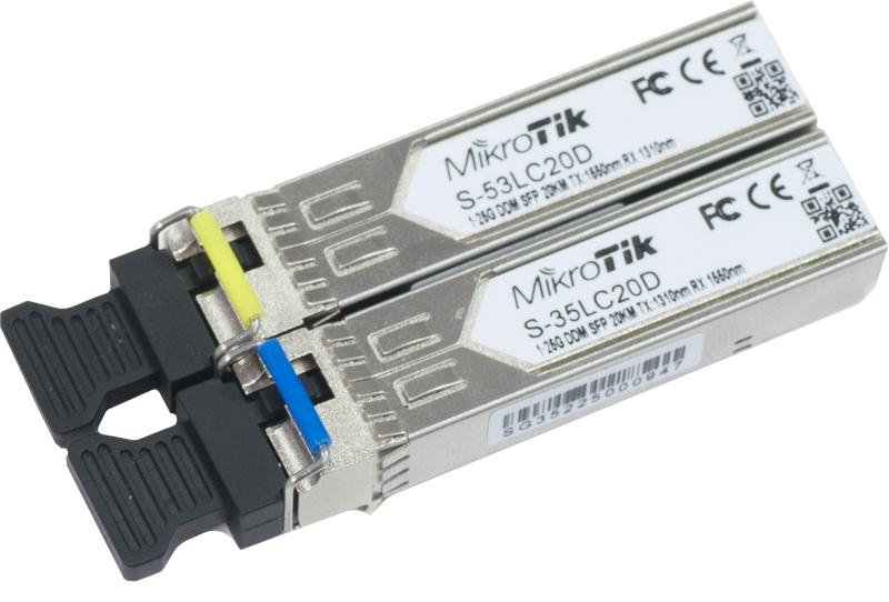 Mikrotik Two Sfp (1.25g) Module Kit, 20km, Single Mode (S-3553lc20d) - Features: Good Quality