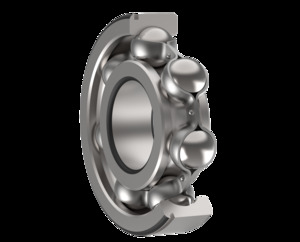 Single-Row Deep Groove Ball Bearings With A Groove For A Retaining Ring - Material: Stainless Steel