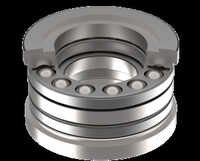 Double Direction Thrust Ball Bearings With A Sphered Housing Washers