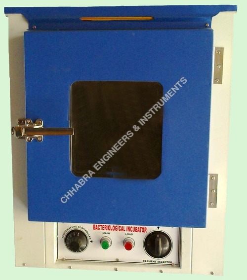 Bacteriological Incubator - Stainless Steel, 5°C Above Ambient to 70°C, 224L Capacity, Blue Color | Indirect Heating, Digital Controls, Castor Wheels, Air Circulation