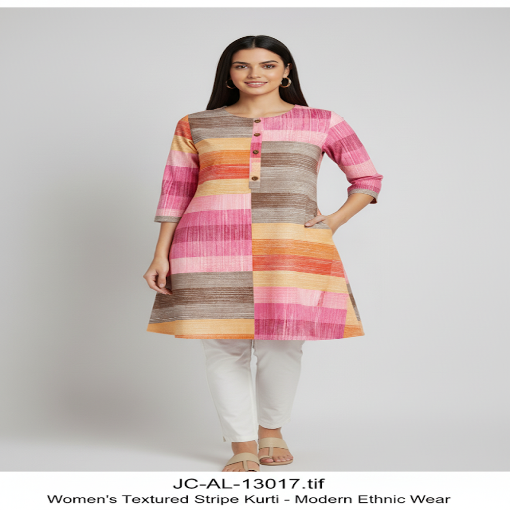  pink color-blocked print fabric