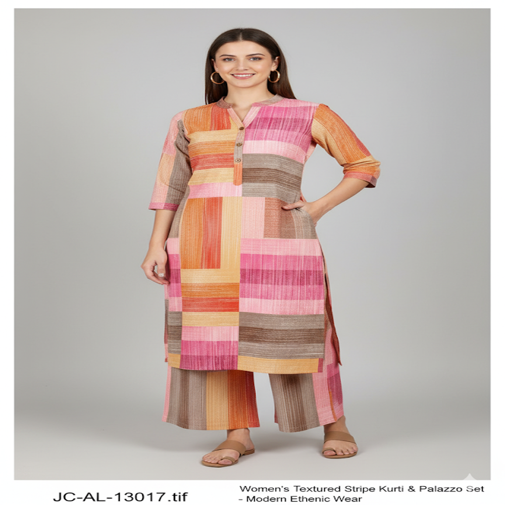  pink color-blocked print fabric