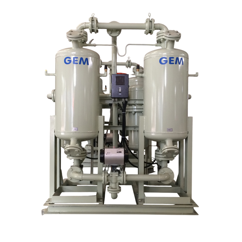 Heatless Desiccant Compressed Air Dryer - Color: White