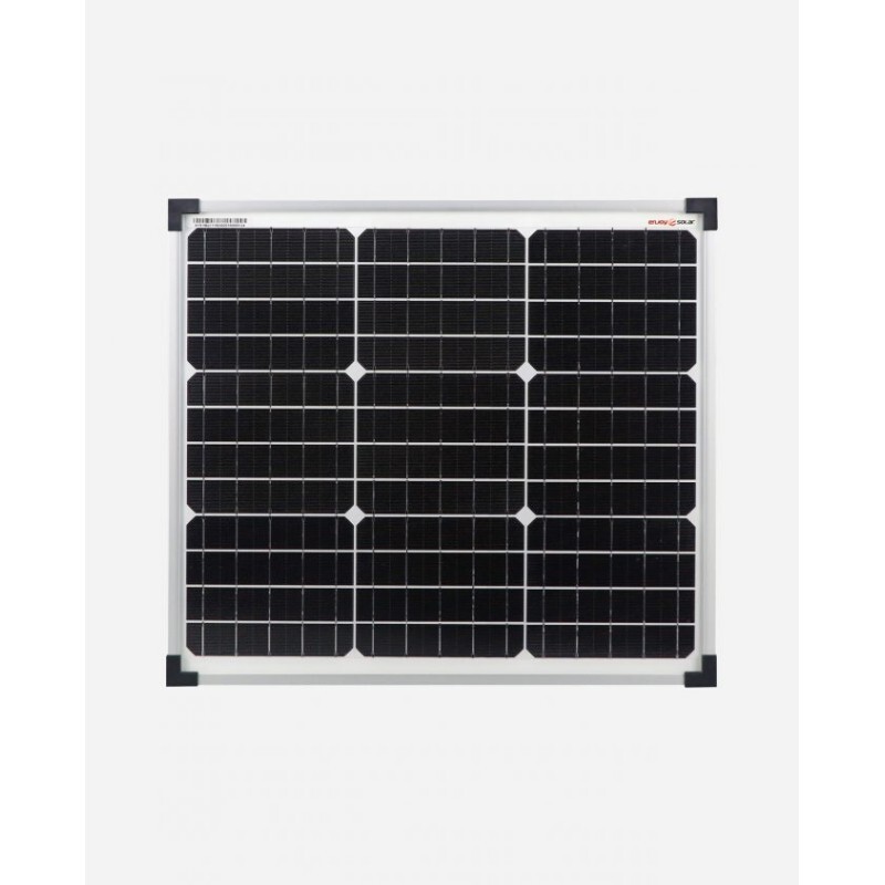 30 Watt Monocrsytalline Solar Panel - Color: Black