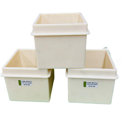 Plastic Cube Mould - Color: White