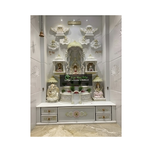 Jain Temple For Home - Color: White