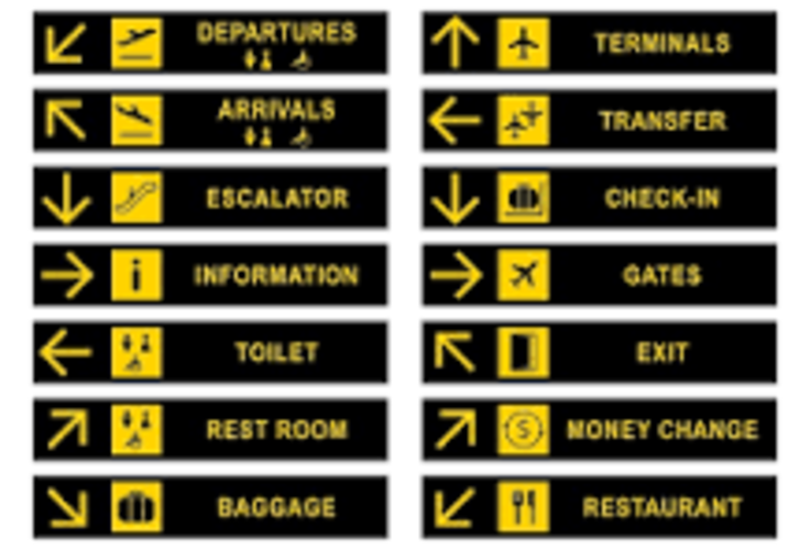 Airport Signages