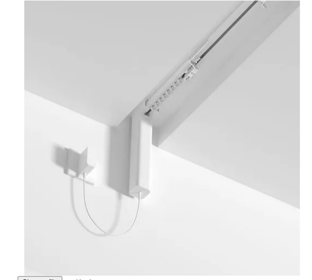 Motorized Curtain Track - Color: White