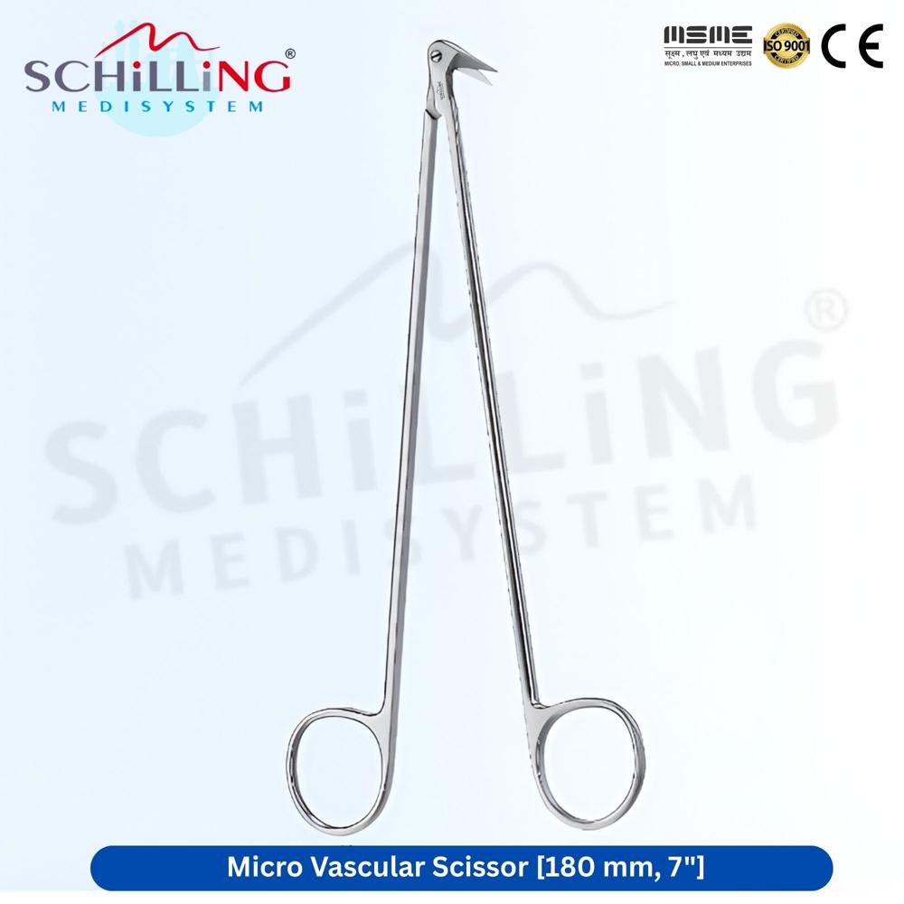 Schilling Micro Vascular Scissor 180Mm 7 Inch - Application: Hospital
