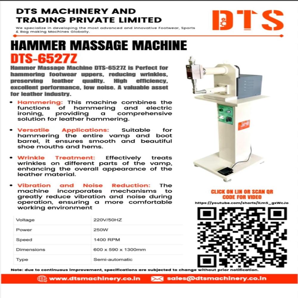 Shoe Upper Hammer Massage Machine Dts-6527z - Color: White