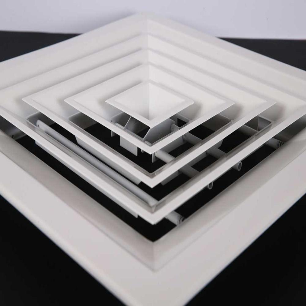 300 Mm Aluminium Square Ceiling Diffusers - Color: As Per Demand