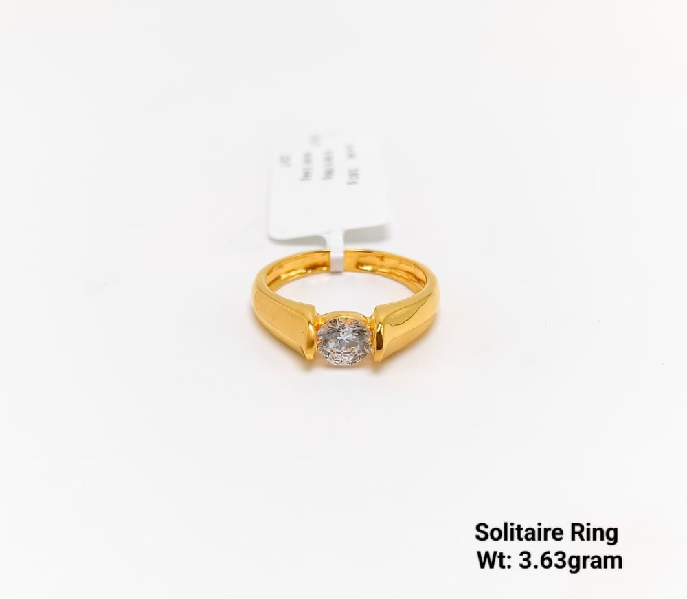 92 Gold Solitaire Ring