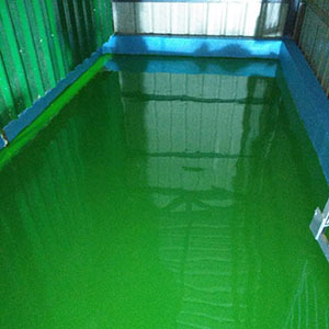 Epoxy Flooring - Color: Green