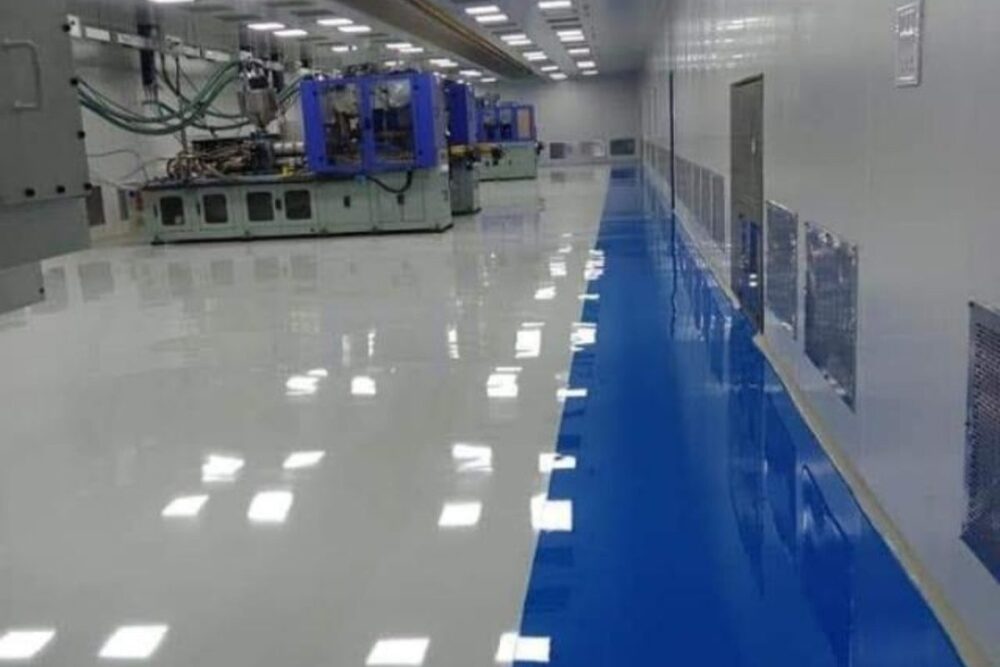 Epoxy Self Levelling Flooring - Color: White
