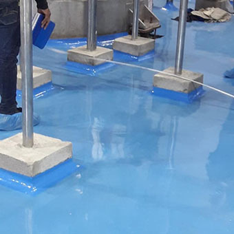 Polyurethane Flooring - Color: White