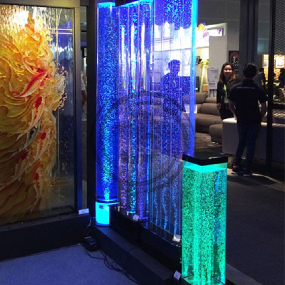 Acrylic Bubble Wall Strips Programing with Pillar