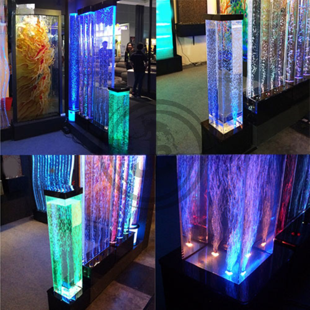 Acrylic Bubble Wall Strips Programing with Pillar