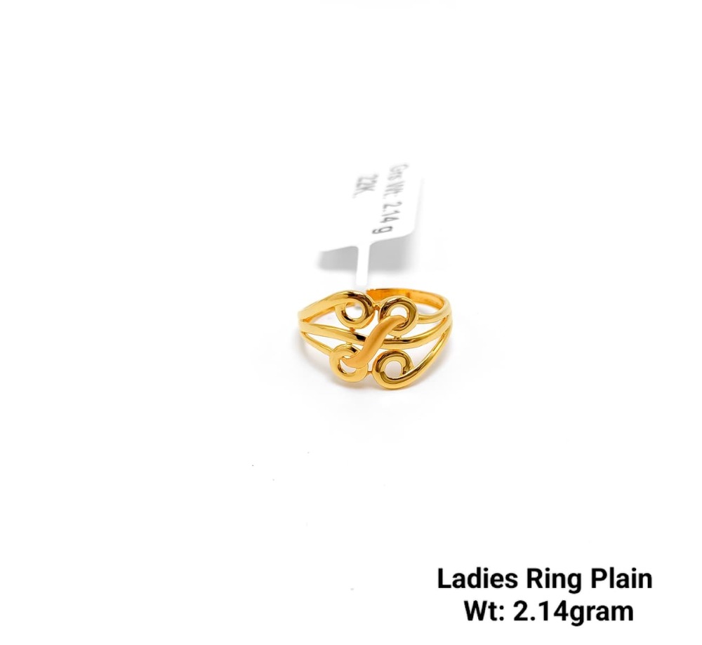 92 Gold Ladies Ring Plain