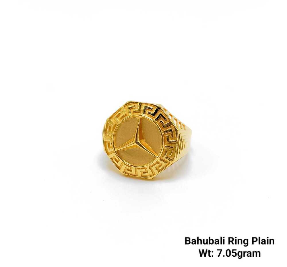 92 Gold Bahubali Ring Plain