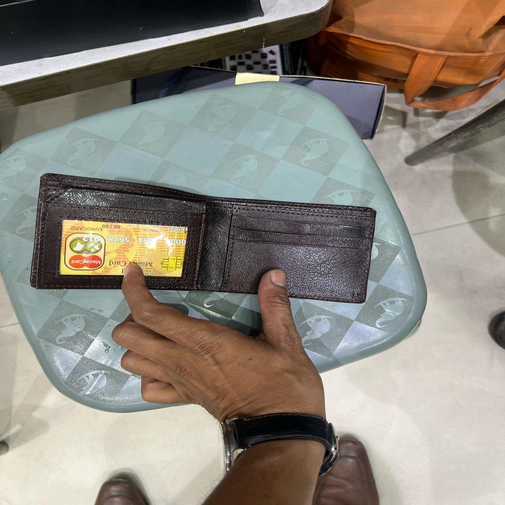Leather Wallet - Color: Brown