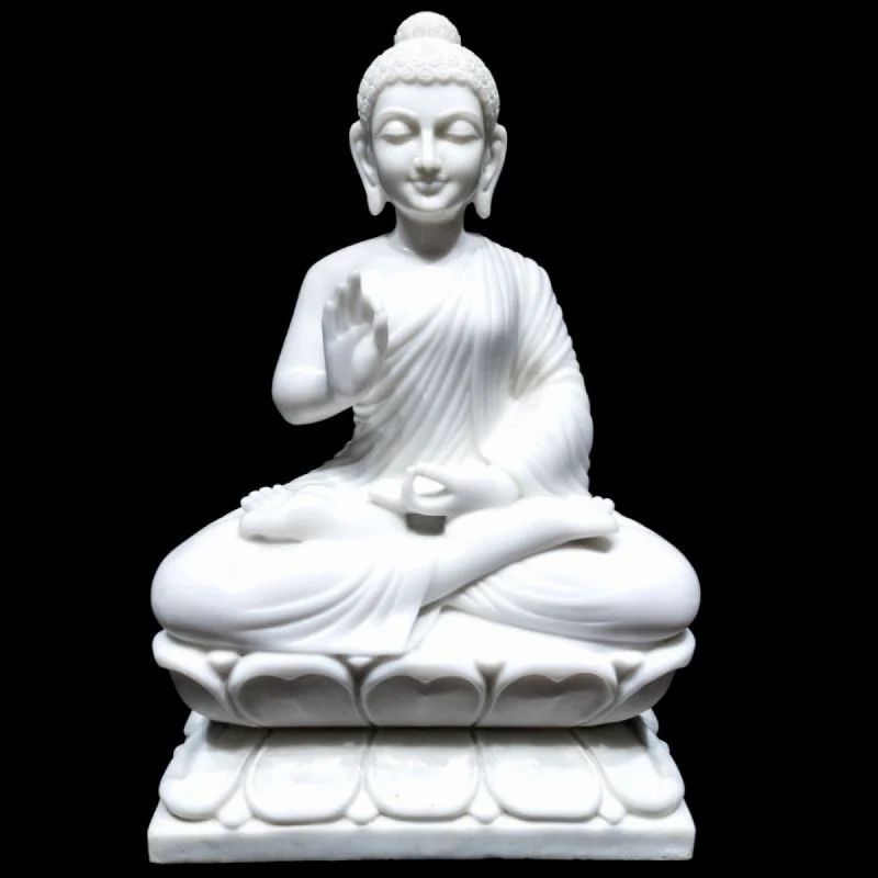 White Marble Buddha Statue