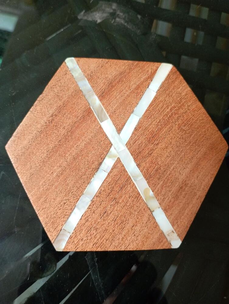 Acacia Coasters - Color: Multicolor