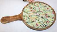 Wooden Pizza Plates With Apoxy - Automatic Grade: Manual