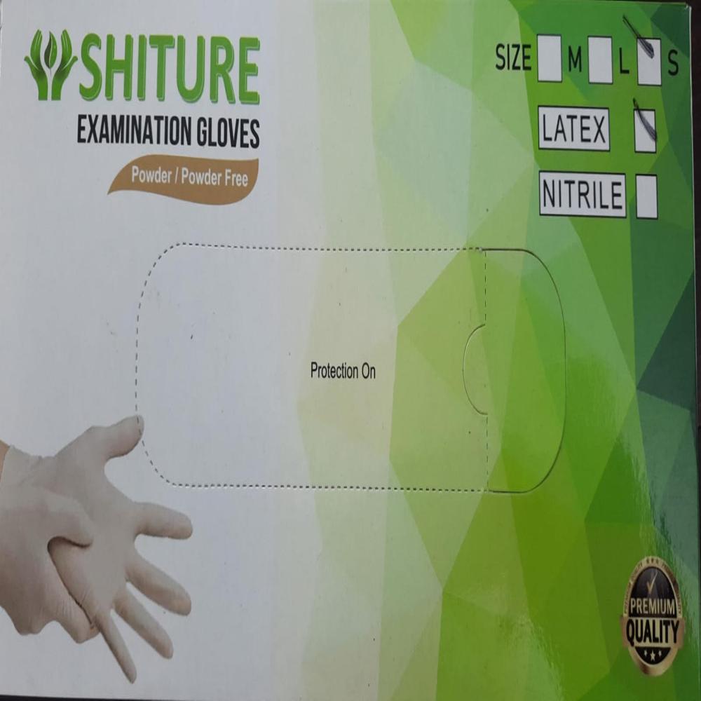NITIRLE  EXAMINATION GLOVES  MEDIUM