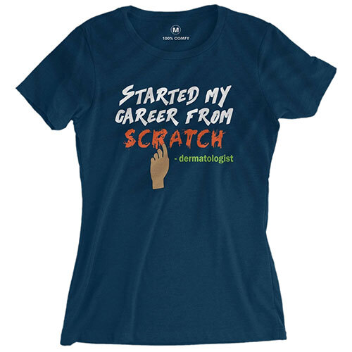 Womens Blue T-Shirt - Age Group: Adult