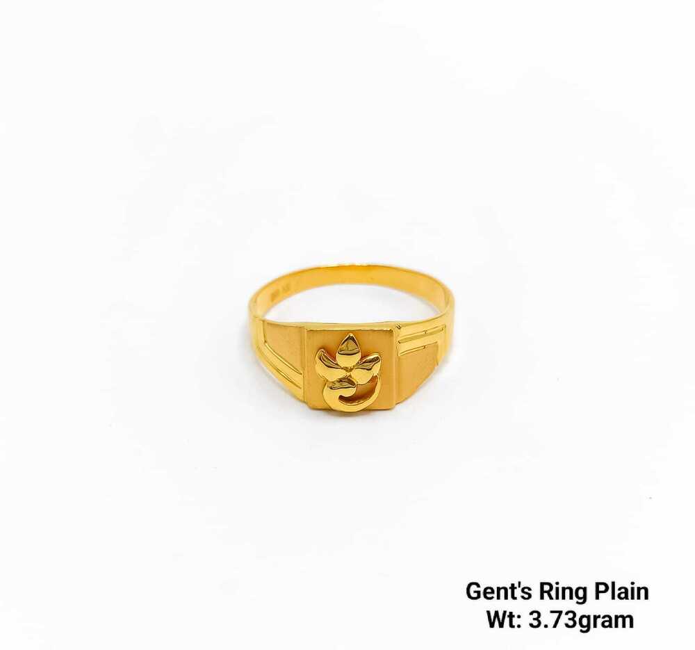 92 Gold Gents Ring Plain