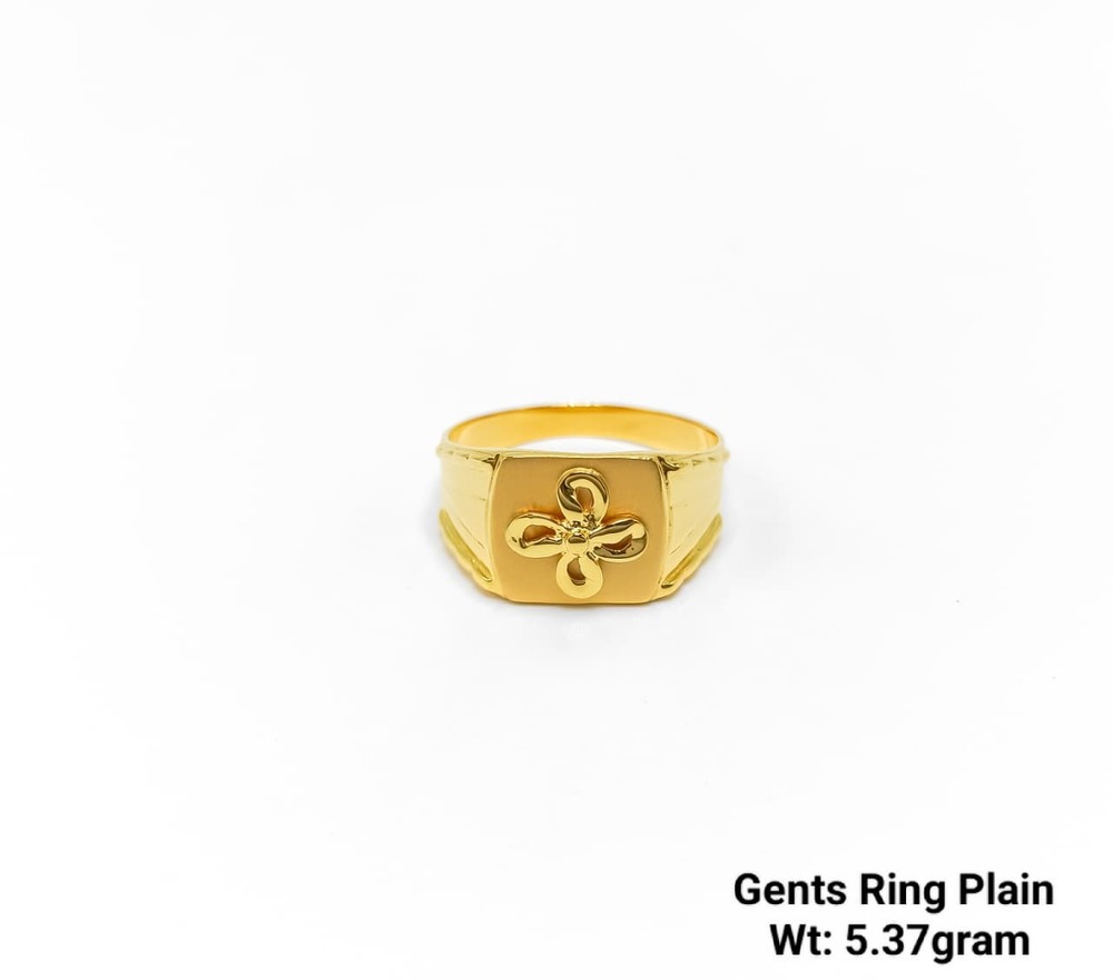 92 Gold Gents Ring Plain