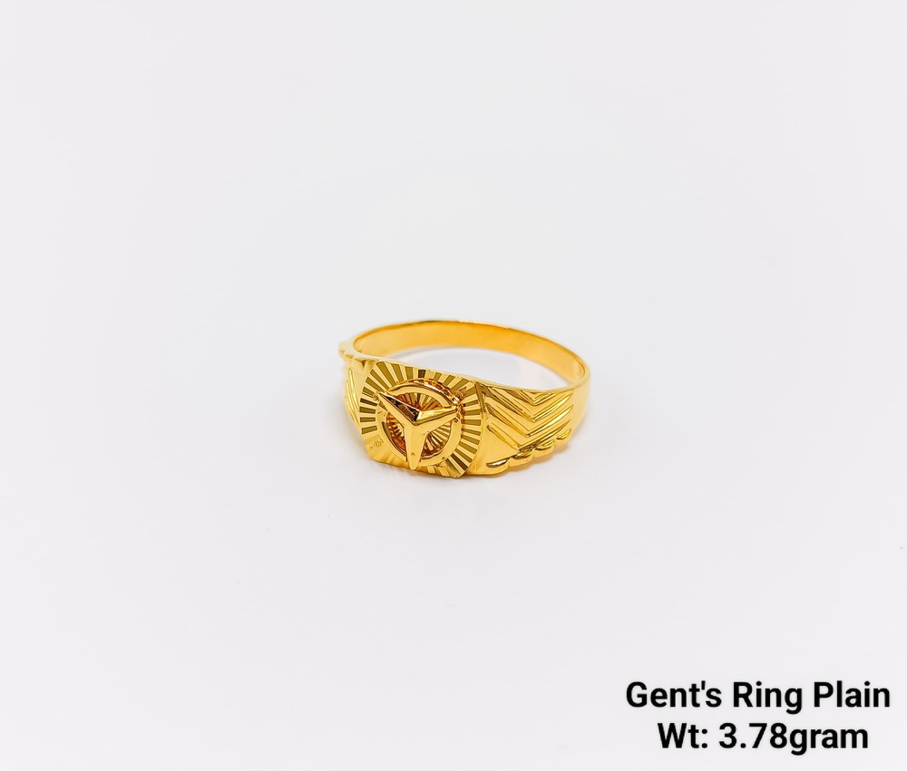 92 Gold Gents Ring Plain