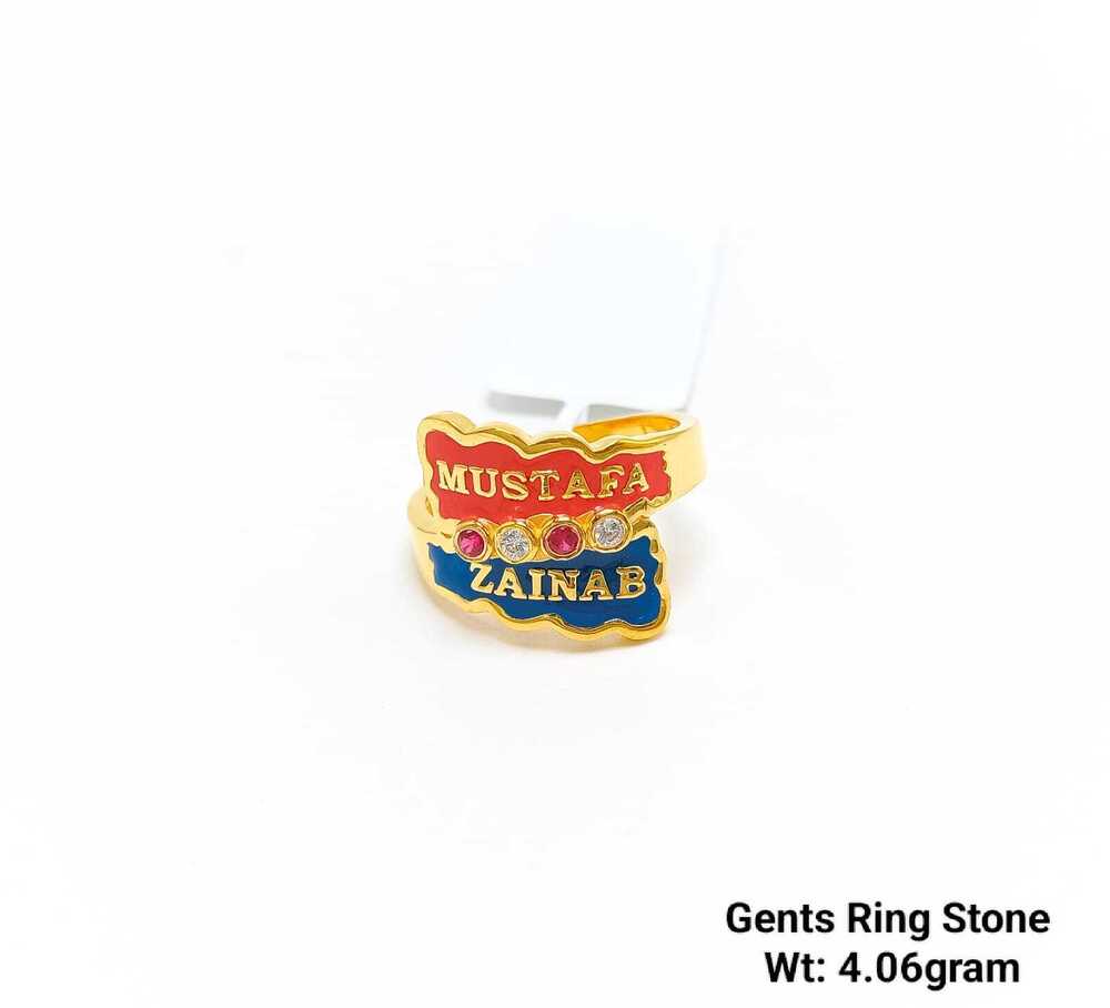 92 Gold Gents Ring Stone