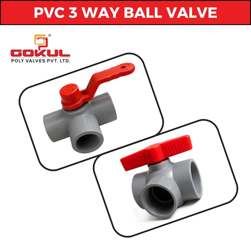 Gokul Pvc Solid Ball Valve Black