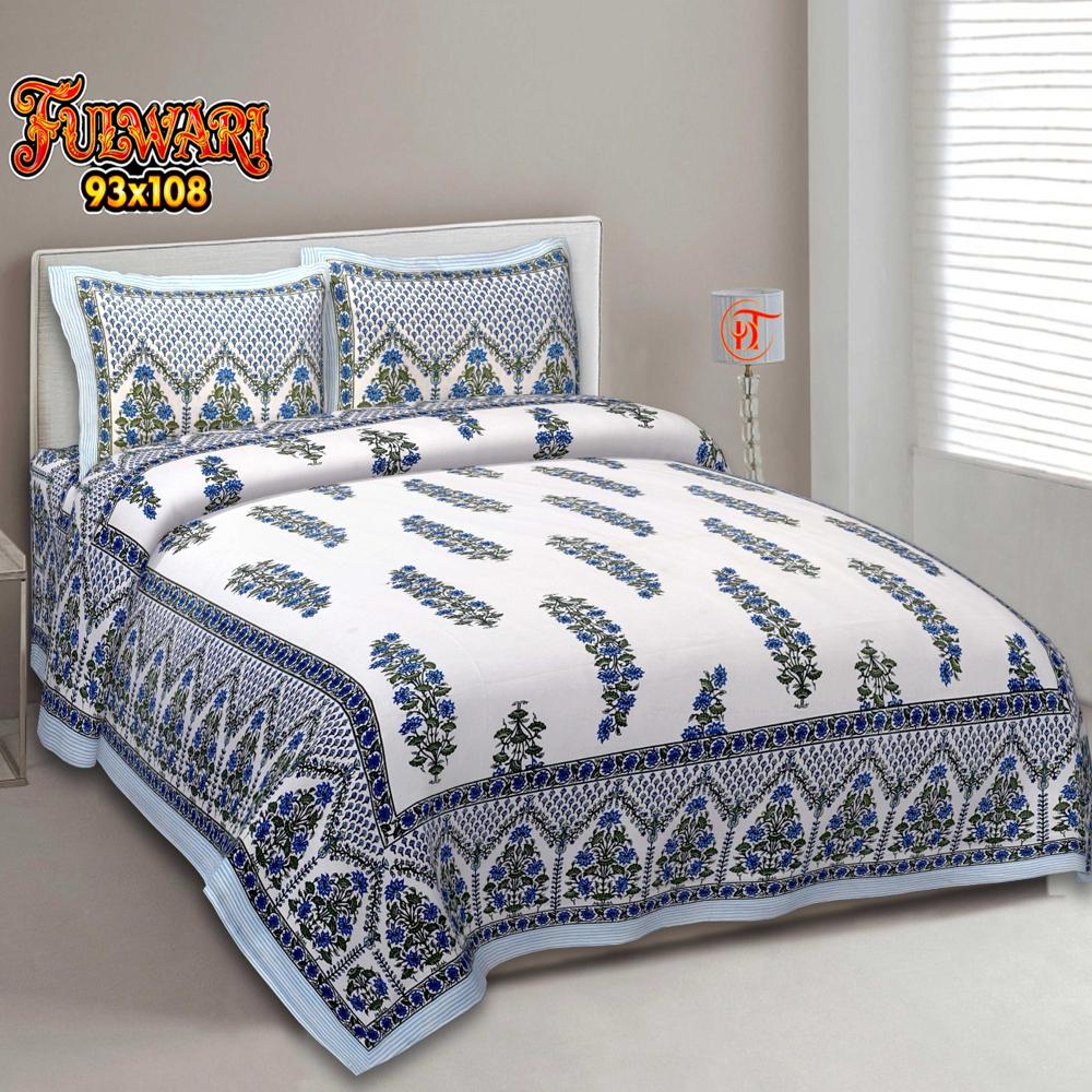 Printed Double bedsheet 93x108 inch