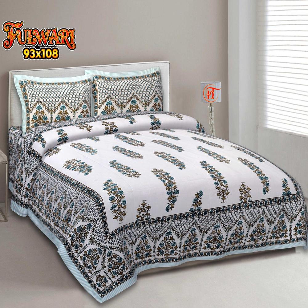 Printed Double bedsheet 93x108 inch