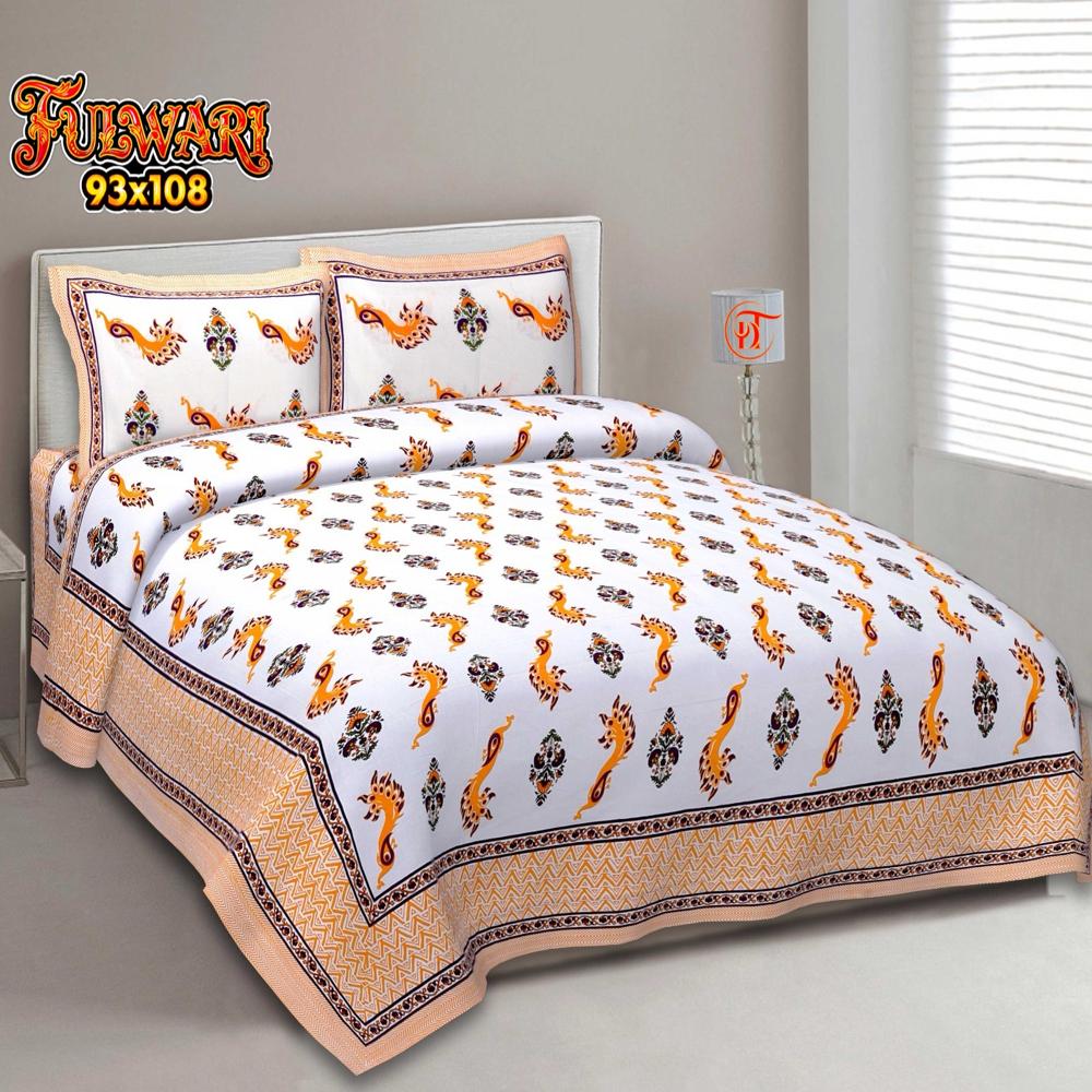 Double Bed Sheets - Color: White