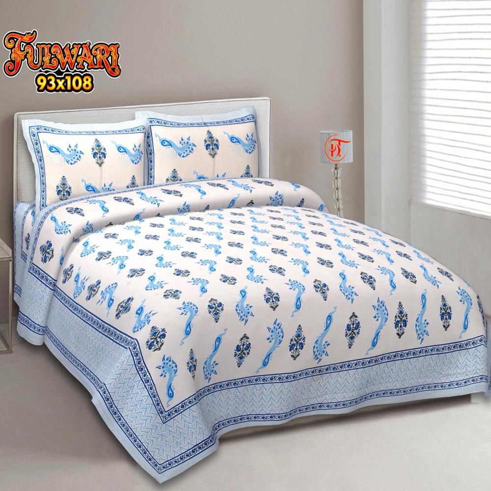 Floral Double Bed Sheets