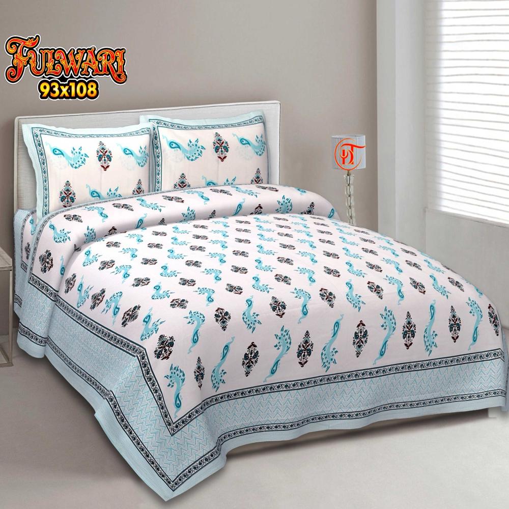 Floral Double Bed Sheets