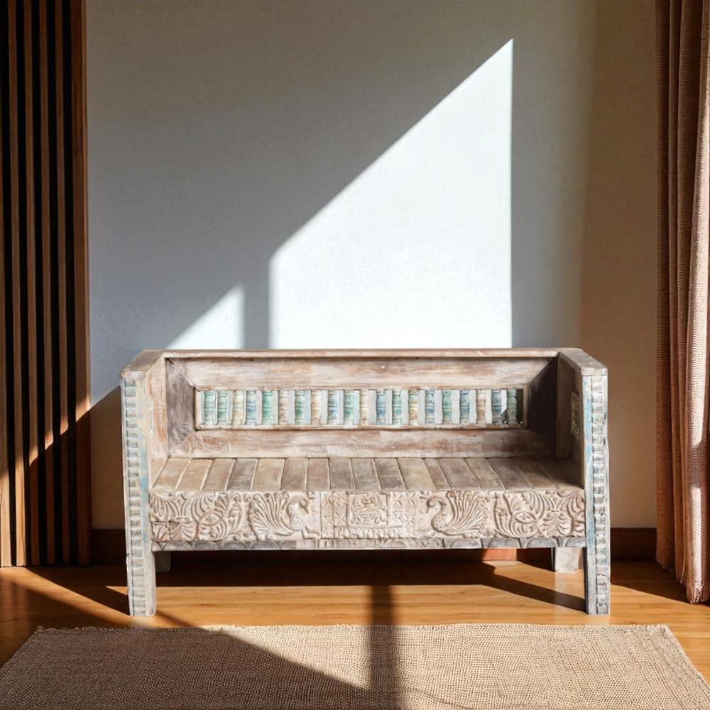 ANTIQUE WOODEN BENCH