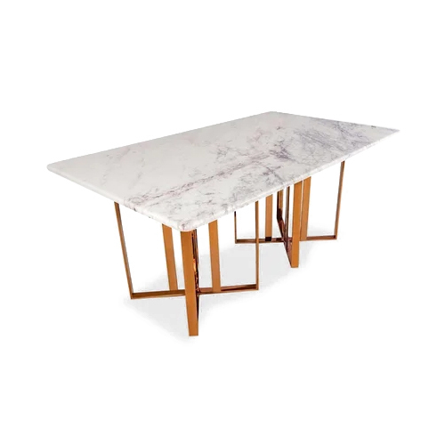 White Marble Dining Table - Color: Multiple