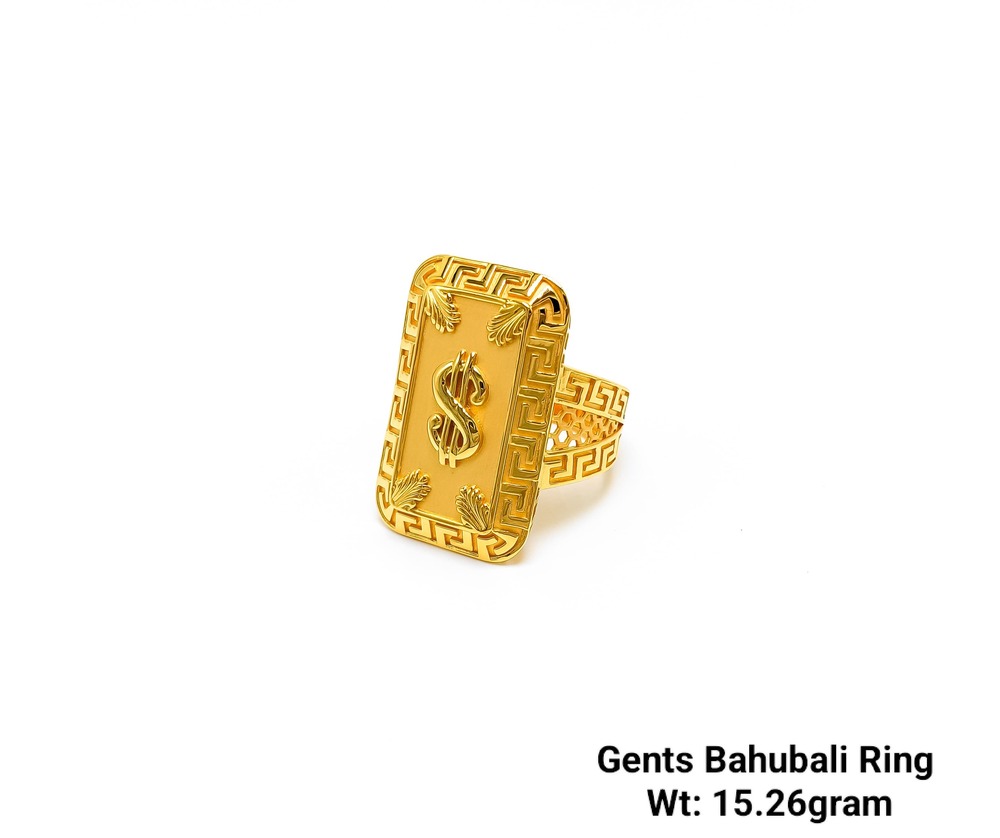 92 New Design Gold Gents Bahubali Ring