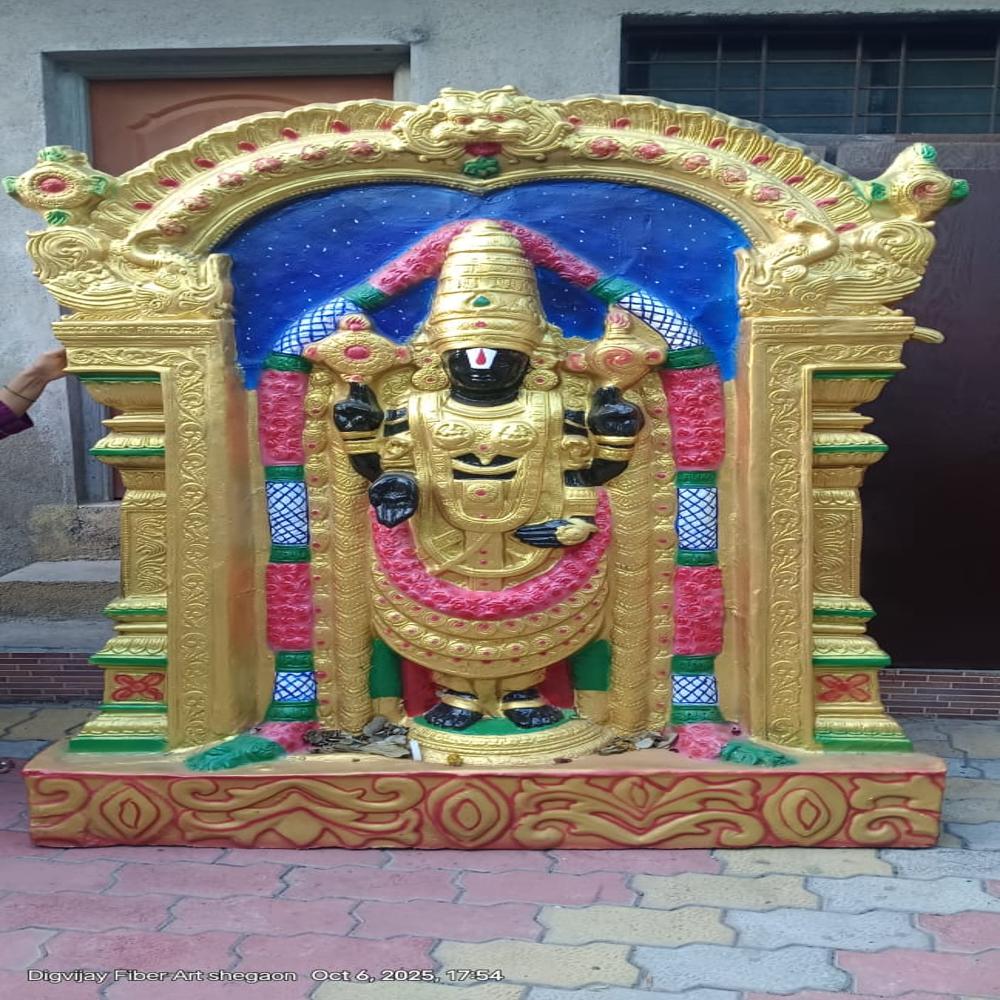 Fiber Tirupati Balaji Statue mural