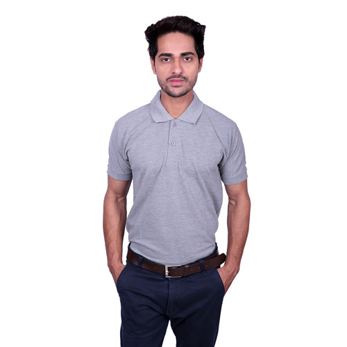 Grey Men's Polo T-Shirt