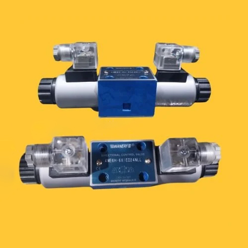 Hydraulic Directional Control Valve - Color: Blue & Silver